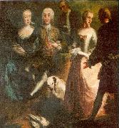 Engagement of Maria Josepha Grafin von Waldburg-Friedberg-Scheer (1731 - 1782) and her cousin, Prince Joseph Wenzel von Furstenberg (1728 - 1783) in 1